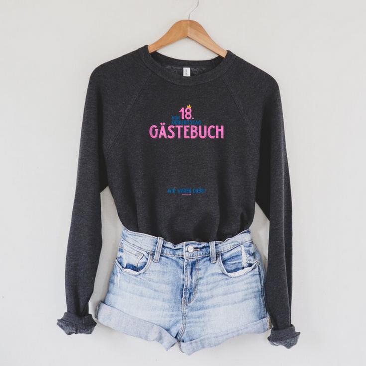 18th Birthday Girl & Guest Book Party Raglan Sleeve Sweatshirt
