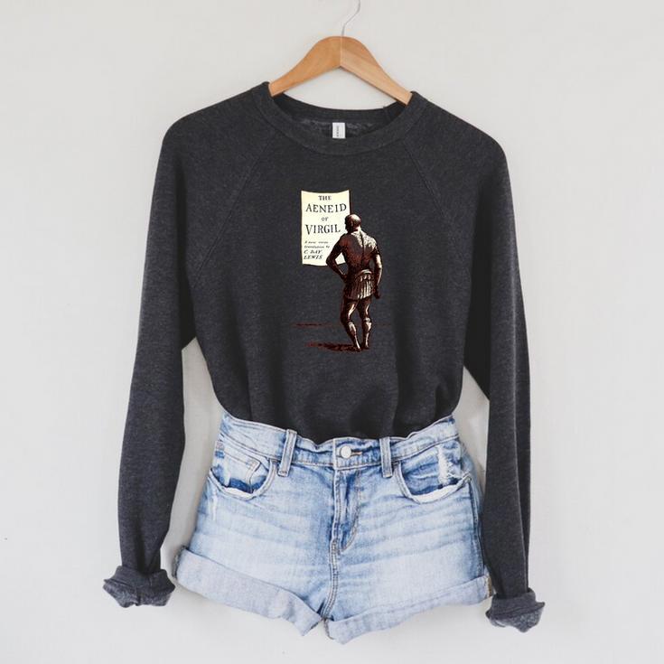 The Aeneid Virgil Vintage Book Cover Raglan Sleeve Sweatshirt