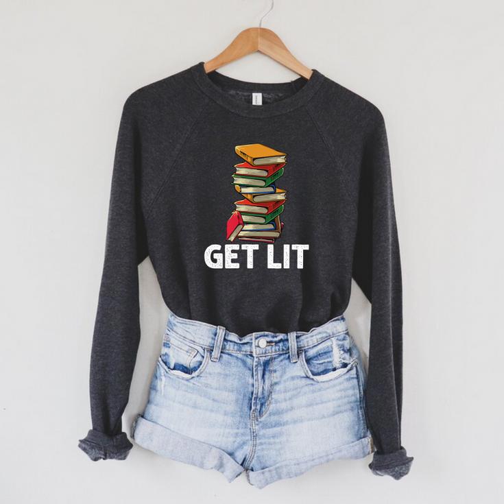 Book Lover For Bookworm Reading Lover Men Women Premium Tri-Blend Raglan Sleeve Sweatshirt