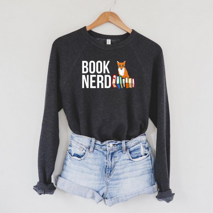 Book Nerd Book Lover Raglan Sleeve Sweatshirt