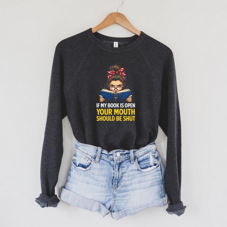 If My Book Is Open Reader Premium Tri-Blend Raglan Sleeve Sweatshirt If My Book Is Open Reader Premium Tri-Blend Raglan Sleeve Sweatshirt