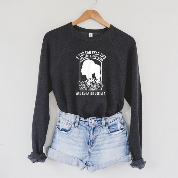 Book Society Library Literature Reading Books Lover Bookworm Raglan Sleeve Sweatshirt