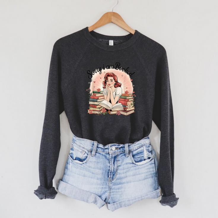 My Weekend Is Booked Reading Read Books Reader Nerd Raglan Sleeve Sweatshirt