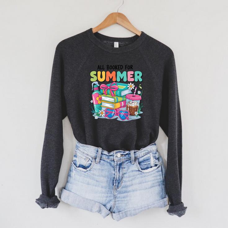 Booked For The Summer Women’s Book Lover Raglan Sleeve Sweatshirt