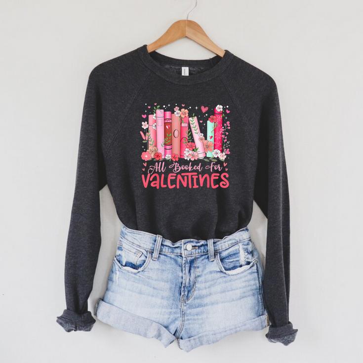 All Booked For Valentine Book Reading Women Girl Teacher Raglan Sleeve Sweatshirt All Booked For Valentine Book Reading Women Girl Teacher Raglan Sleeve Sweatshirt