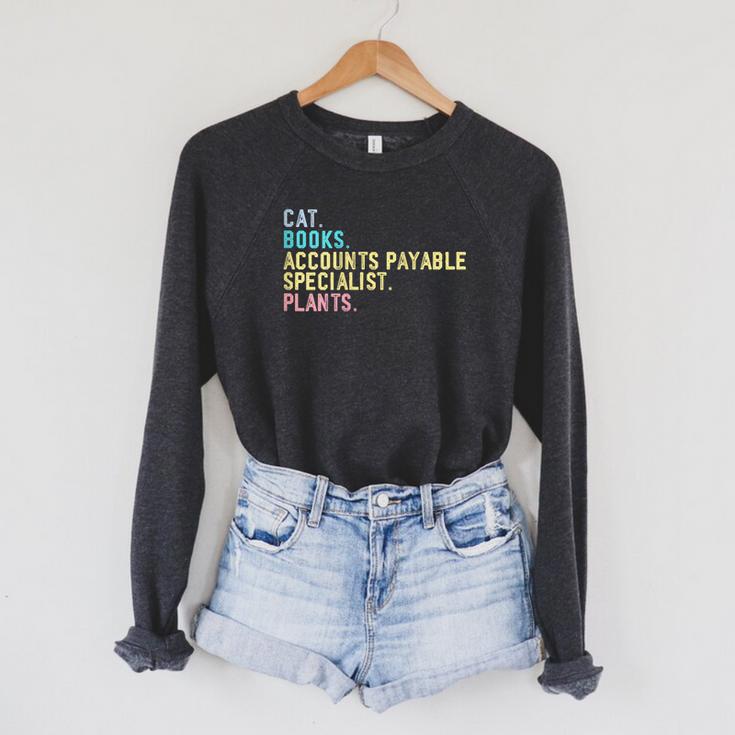 Cats Books Plants Accounts Payable Specialist Raglan Sleeve Sweatshirt Cats Books Plants Accounts Payable Specialist Raglan Sleeve Sweatshirt