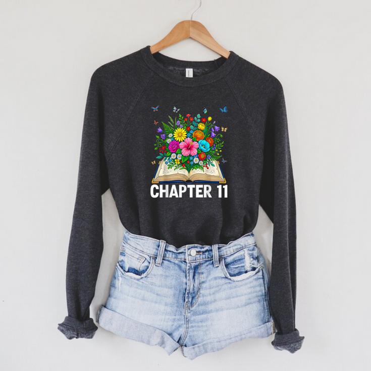 Chapter 11th Birthday Bookworm 11 Years Old For Book Loves Raglan Sleeve Sweatshirt