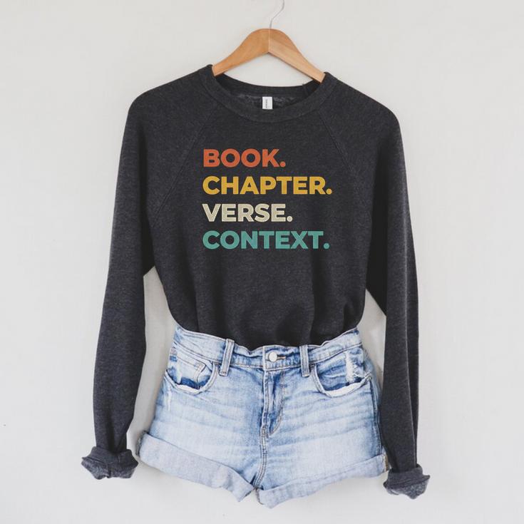Christian Bible Study Book Chapter Verse Context Scripture Premium Tri-Blend Raglan Sleeve Sweatshirt