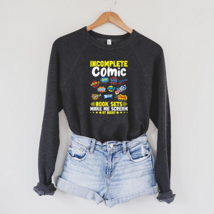 Comics Collector Gear Comic Book Collecting Comics Lover Raglan Sleeve Sweatshirt