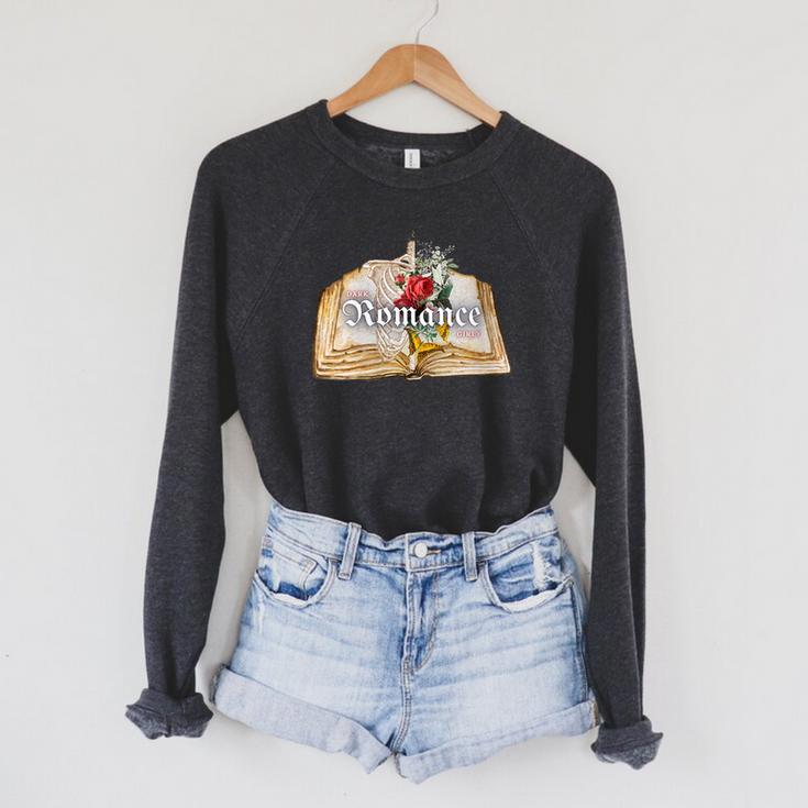 Dark Romance Girly Book Raglan Sleeve Sweatshirt