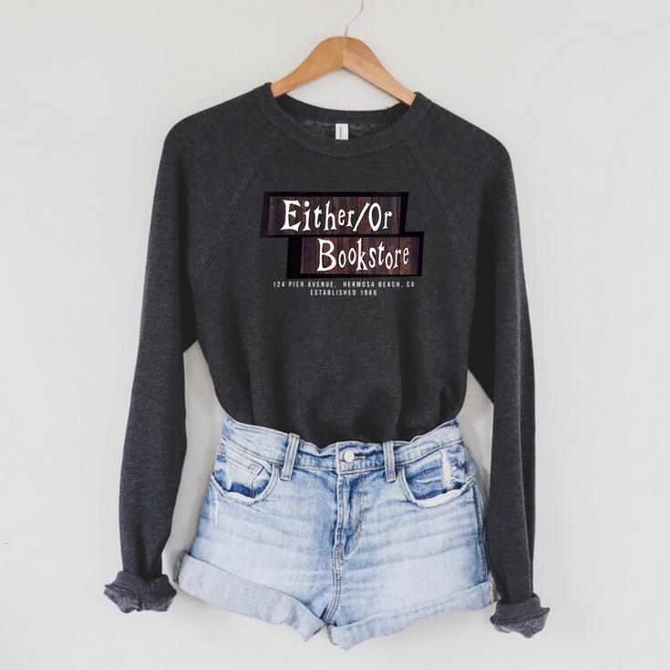 EitherOr Bookstore Raglan Sleeve Sweatshirt