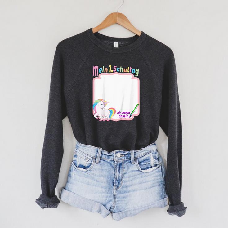 First Day Of School 2021 Guest Book Unicorn Unicon Raglan Sleeve Sweatshirt