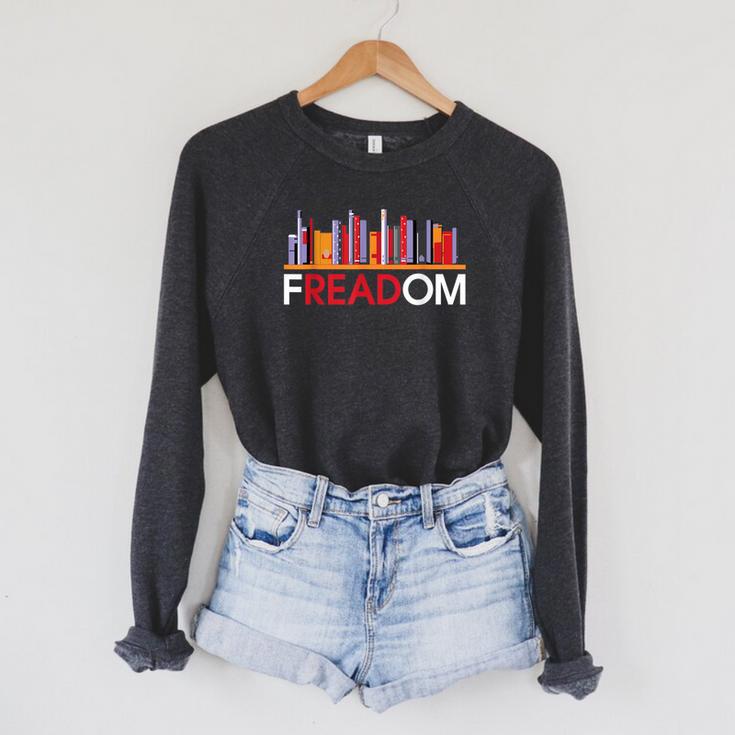 Freadom Anti Ban Books Freedom To Read Book Lover Reading Raglan Sleeve Sweatshirt Freadom Anti Ban Books Freedom To Read Book Lover Reading Raglan Sleeve Sweatshirt