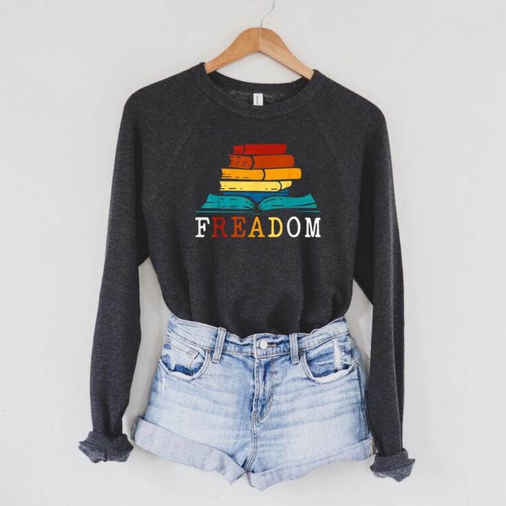 Freadom Read Banned Books Reader Bookworm Raglan Sleeve Sweatshirt Freadom Read Banned Books Reader Bookworm Raglan Sleeve Sweatshirt
