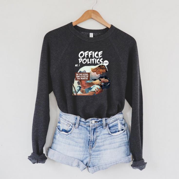 FUNNY WORKPLACE Retro Romance Comic Book Parody Raglan Sleeve Sweatshirt FUNNY WORKPLACE Retro Romance Comic Book Parody Raglan Sleeve Sweatshirt