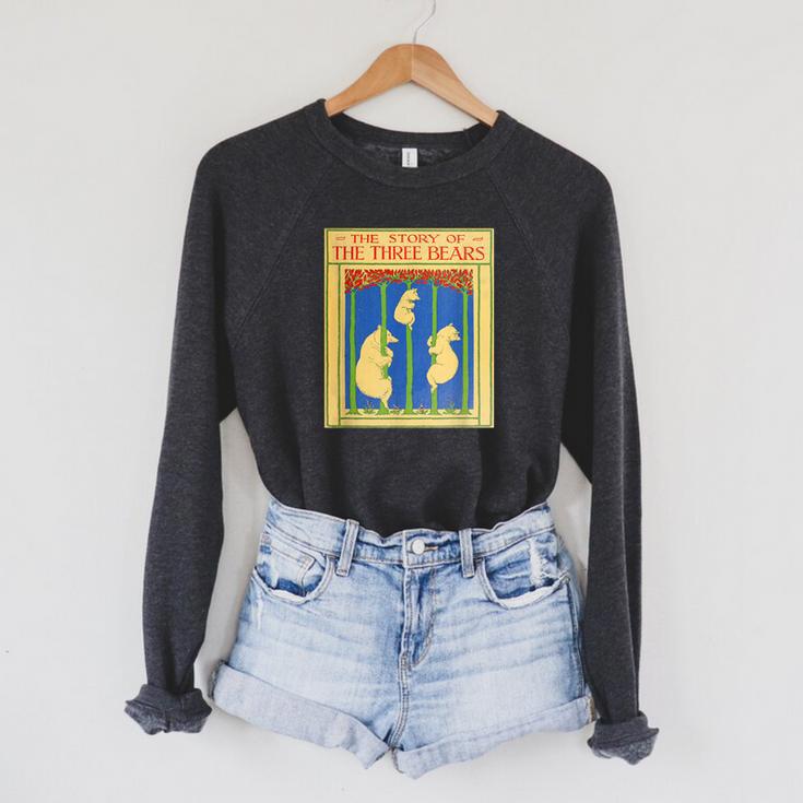 Goldilocks And The Three Bears Book Cover Raglan Sleeve Sweatshirt