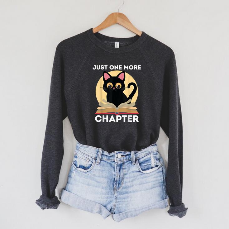 Just One More Chapter Cute Cat Reading Book For Reader Men Women Kids Raglan Sleeve Sweatshirt Just One More Chapter Cute Cat Reading Book For Reader Men Women Kids Raglan Sleeve Sweatshirt