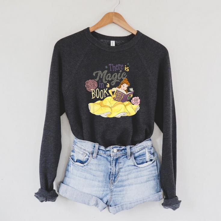 Kids Disney Beauty And The Beast Belle There Is Magic In A Book Raglan Sleeve Sweatshirt Kids Disney Beauty And The Beast Belle There Is Magic In A Book Raglan Sleeve Sweatshirt