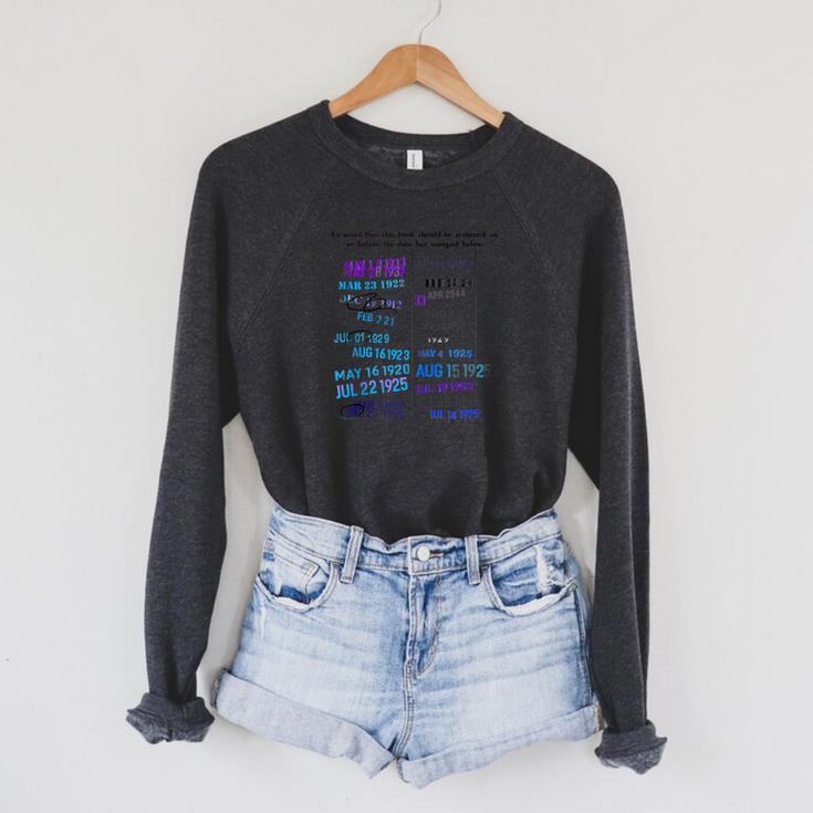 Library Date Stamp Shirt Librarian Shirt Library Book Stamp Raglan Sleeve Sweatshirt Library Date Stamp Shirt Librarian Shirt Library Book Stamp Raglan Sleeve Sweatshirt