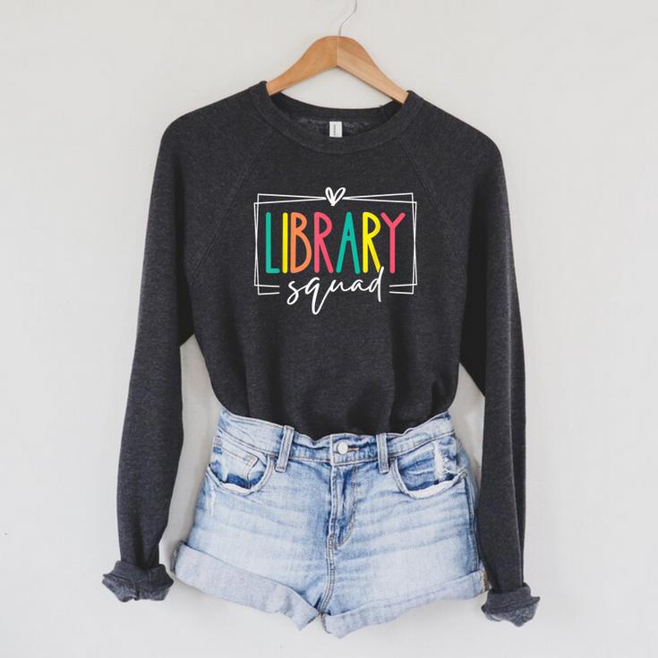 Library Squad Book Lover Librarian Worker Reading Women Men Raglan Sleeve Sweatshirt Library Squad Book Lover Librarian Worker Reading Women Men Raglan Sleeve Sweatshirt