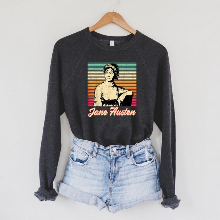 Literary Book Club Fans Vintage Jane Austen Raglan Sleeve Sweatshirt Literary Book Club Fans Vintage Jane Austen Raglan Sleeve Sweatshirt