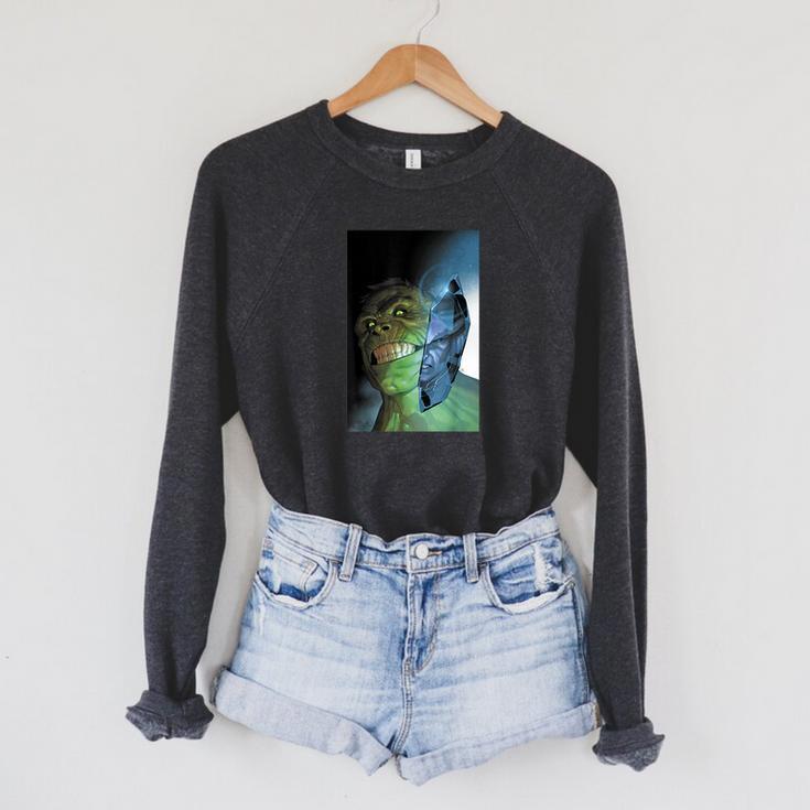 Marvel Comixology The Immortal Hulk Comic Book Cover Raglan Sleeve Sweatshirt