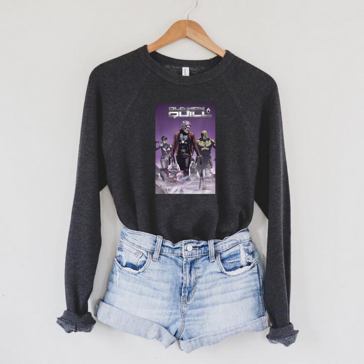 Marvel Comixology Old Man Quill Comic Book Cover Raglan Sleeve Sweatshirt