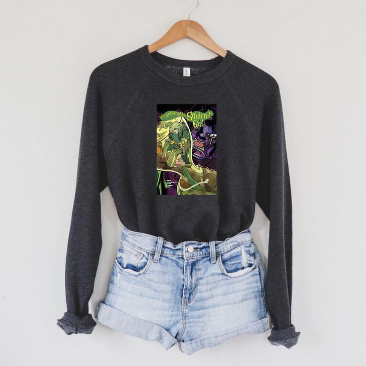 Marvel Comixology Squirrel-Girl And Kang Comic Book Cover Raglan Sleeve Sweatshirt
