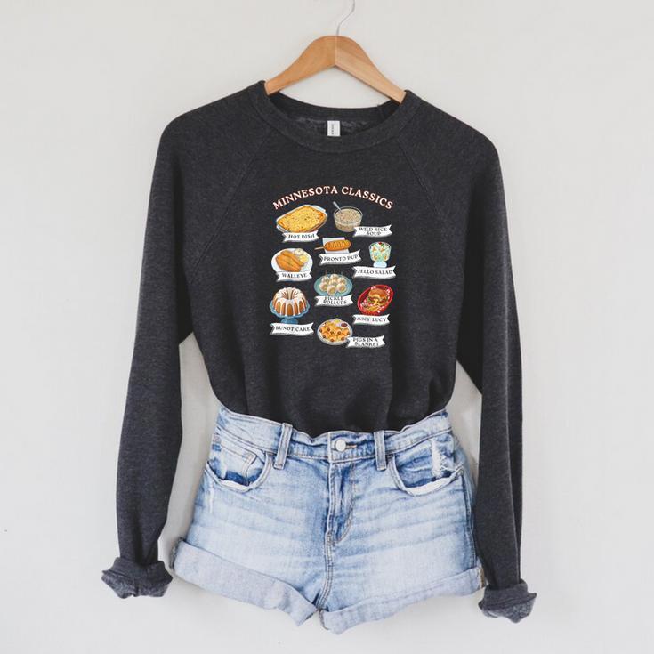 Minnesota Food Classic Cookbook Eats Minneapolis St Paul MN Raglan Sleeve Sweatshirt Minnesota Food Classic Cookbook Eats Minneapolis St Paul MN Raglan Sleeve Sweatshirt