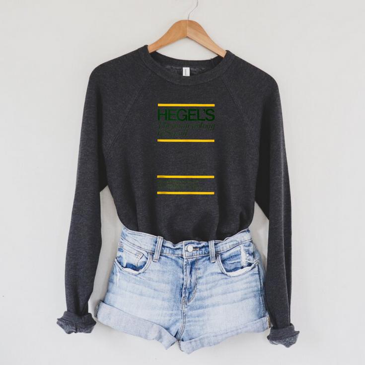 The Phenomenology Of Spirit Hegel Book Cover Raglan Sleeve Sweatshirt