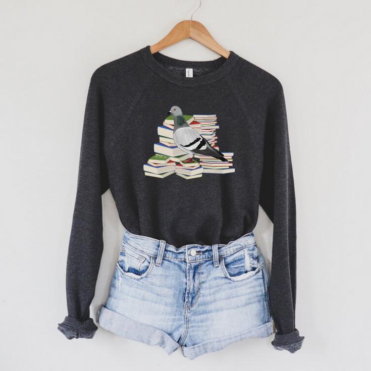 Pigeon Birds And Books Reading Bird Watching Bookworm Raglan Sleeve Sweatshirt Pigeon Birds And Books Reading Bird Watching Bookworm Raglan Sleeve Sweatshirt
