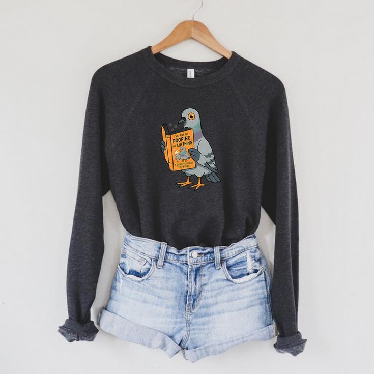 Pigeon Reading Book Bird Joke Humor Premium Tri-Blend Raglan Sleeve Sweatshirt Pigeon Reading Book Bird Joke Humor Premium Tri-Blend Raglan Sleeve Sweatshirt