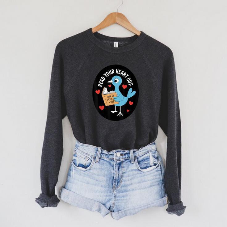 Read Your Heart Out How To Drive A Bus Book Lover Reading Raglan Sleeve Sweatshirt Read Your Heart Out How To Drive A Bus Book Lover Reading Raglan Sleeve Sweatshirt