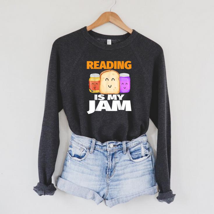 READING IS MY JAM Shirt I Love To Read Books Raglan Sleeve Sweatshirt READING IS MY JAM Shirt I Love To Read Books Raglan Sleeve Sweatshirt