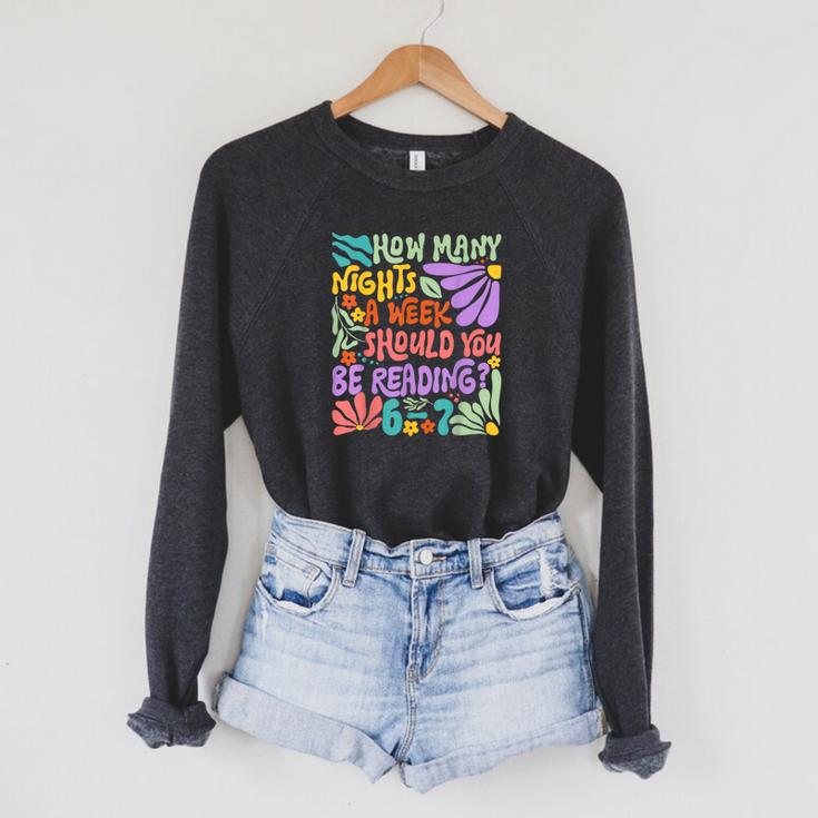 Reading Six Seven Meme Book Lover 67 Teacher 6 7 Raglan Sleeve Sweatshirt