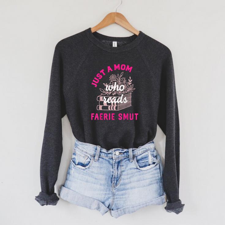 Romantasy Merch For Moms Reads Fairy Smut Spicy Book Lover Raglan Sleeve Sweatshirt Romantasy Merch For Moms Reads Fairy Smut Spicy Book Lover Raglan Sleeve Sweatshirt