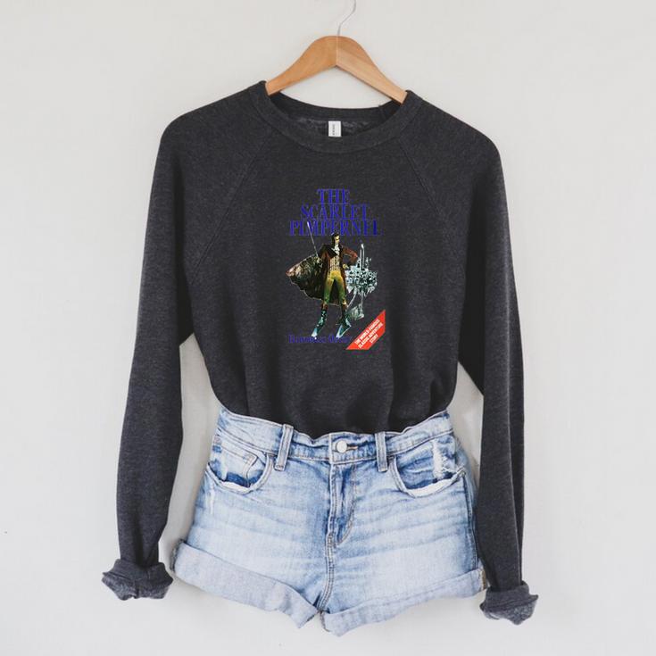 The Scarlet Pimpernel Baroness Orczy Vintage Book Cover Raglan Sleeve Sweatshirt The Scarlet Pimpernel Baroness Orczy Vintage Book Cover Raglan Sleeve Sweatshirt