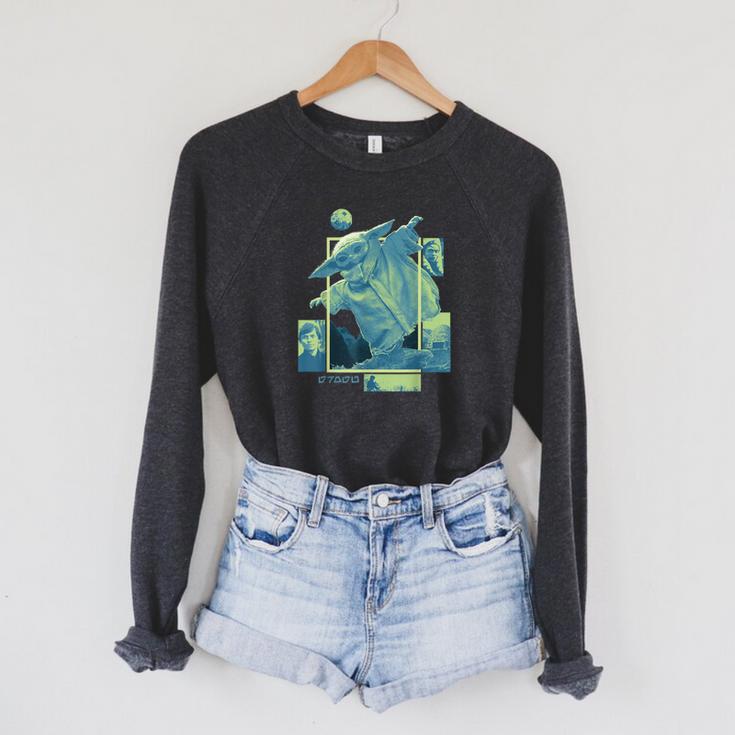 Star Wars The Book Of Boba Fett Grogu Luke Skywalker Ahsoka Raglan Sleeve Sweatshirt Star Wars The Book Of Boba Fett Grogu Luke Skywalker Ahsoka Raglan Sleeve Sweatshirt