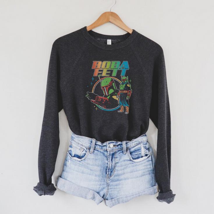 Star Wars The Book Of Boba Fett Rainbow Logo Raglan Sleeve Sweatshirt