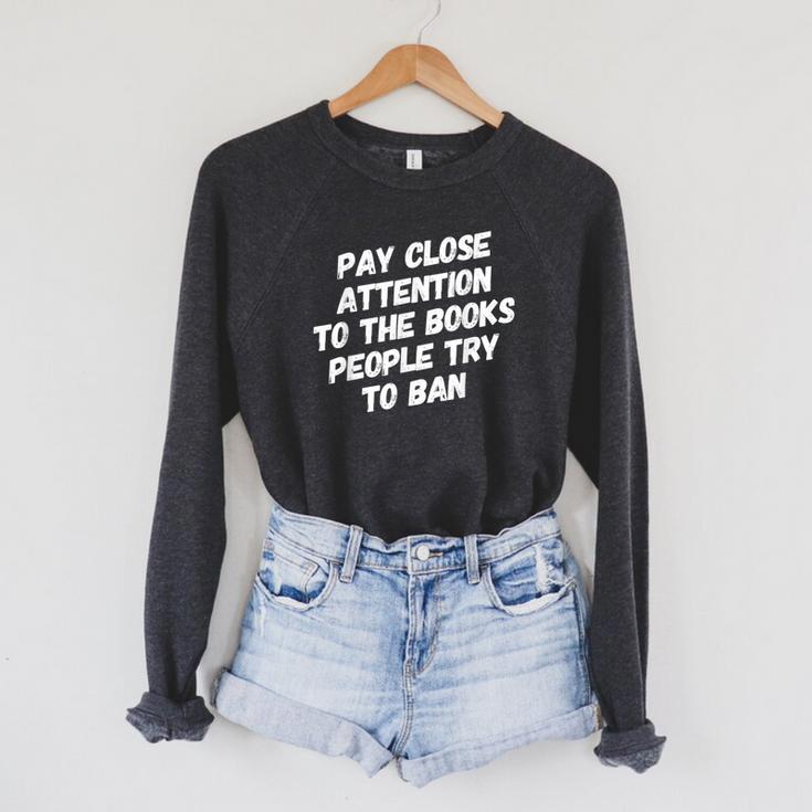 Stop Book Ban Texas School Books Banning Stop Censorship Raglan Sleeve Sweatshirt