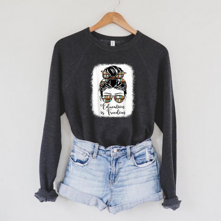 History Education Is Freedom Books African American Raglan Sleeve Sweatshirt History Education Is Freedom Books African American Raglan Sleeve Sweatshirt