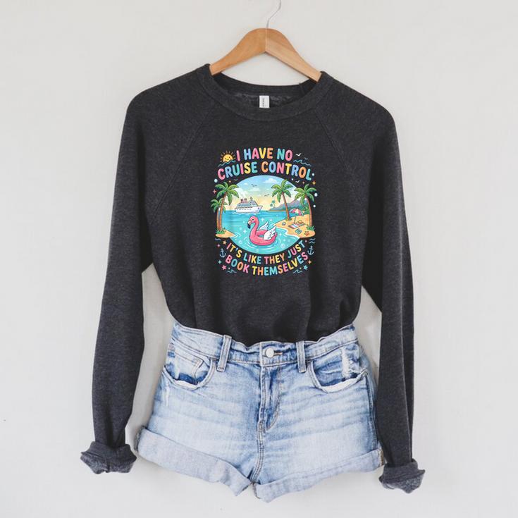 Tropical Trip They Just Book Themselves Tourist Raglan Sleeve Sweatshirt