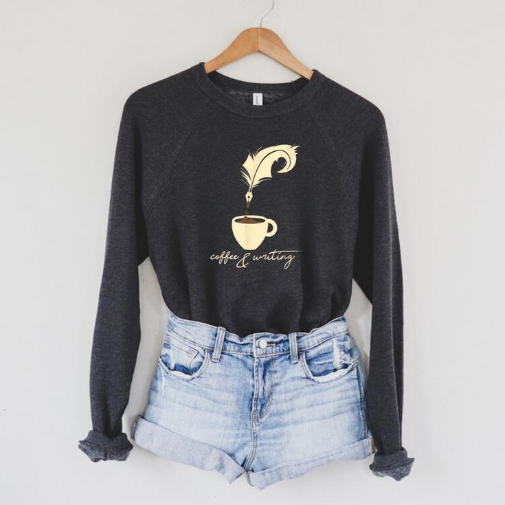 Writer I Author I Book Literature I Coffee And Writing Raglan Sleeve Sweatshirt Writer I Author I Book Literature I Coffee And Writing Raglan Sleeve Sweatshirt