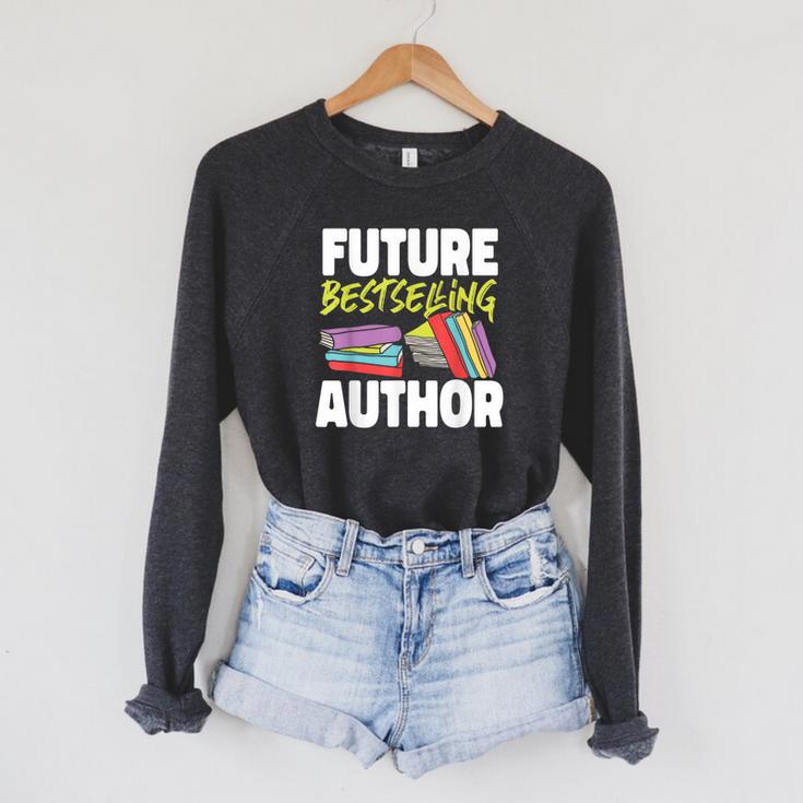 Writing Book Novel Writer & Published Author Future Raglan Sleeve Sweatshirt