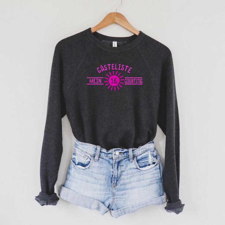 16th Birthday Guest Book Girls 16 Years Shirt T-Shirt Raglan Sleeve Sweatshirt