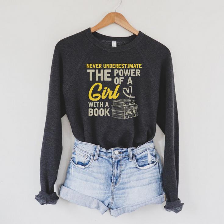 Bibliothekar Women's Bookworm Books Reading Girls Raglan Sleeve Sweatshirt