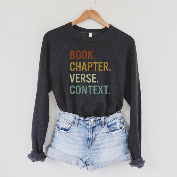Book Chapter Verse Christian Bible Reformed Theology Raglan Sleeve Sweatshirt