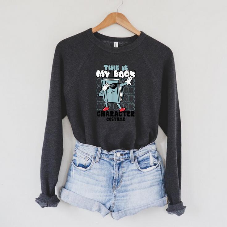 This Is My Book Character Costume Reading Book Lover Raglan Sleeve Sweatshirt