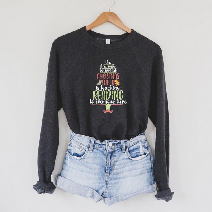 Book Reading Snow Books Are Calling Raglan Sleeve Sweatshirt