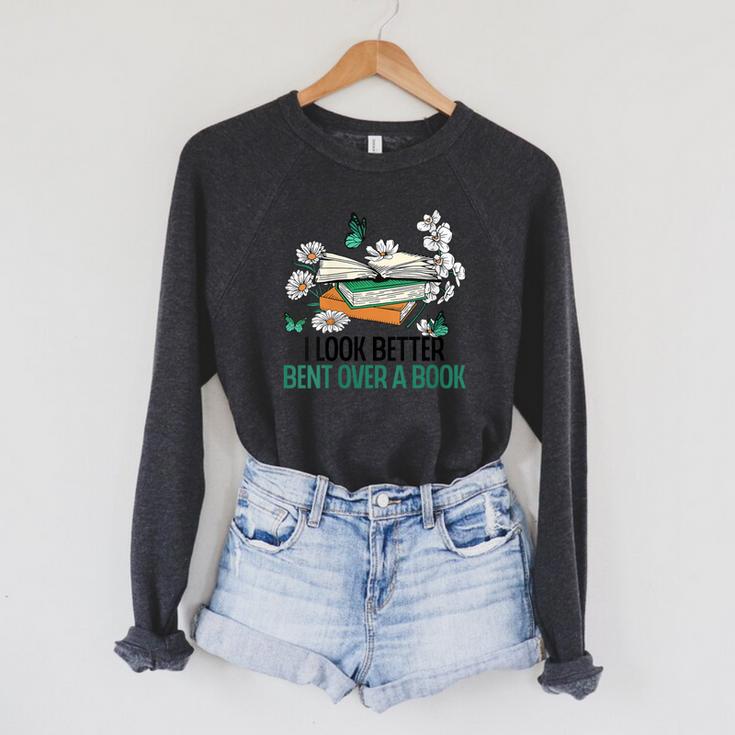 I Like My Books Spicy And My Coffee Icy Introvert Bookworm Raglan Sleeve Sweatshirt